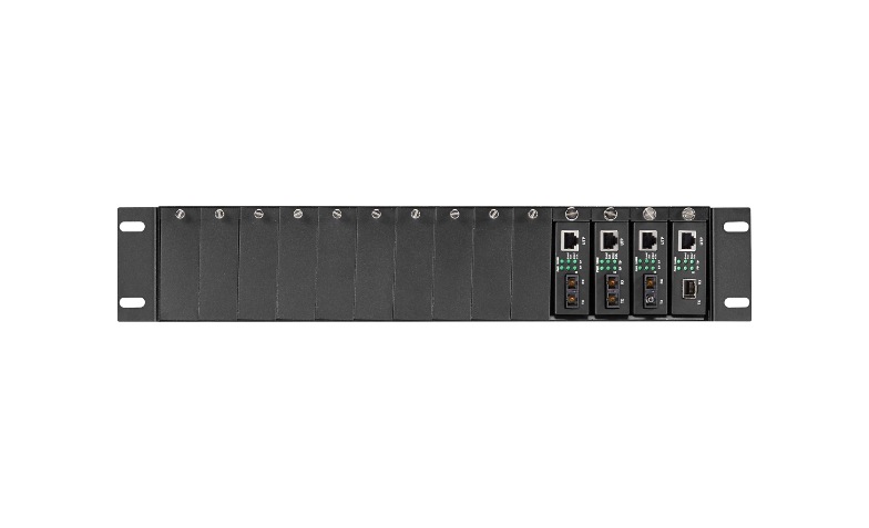 Black Box Pure Networking Copper to Fiber Media Converter Chassis