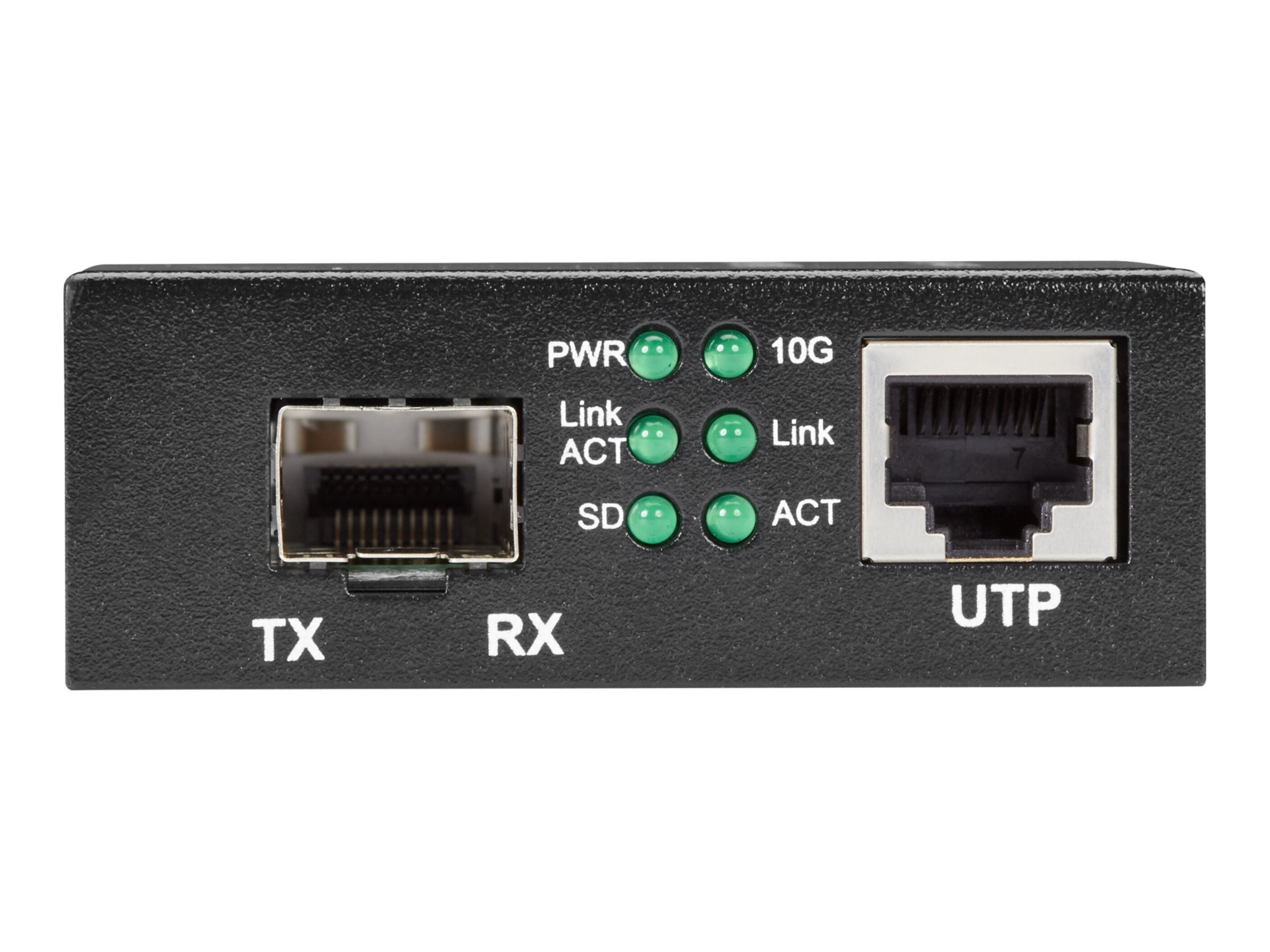 Thumbnail 4 of 5 for Black Box Pure Networking Copper to Fiber Media Converter 10GBASE-T to 10G SFP+ - fiber media converter - 10GbE