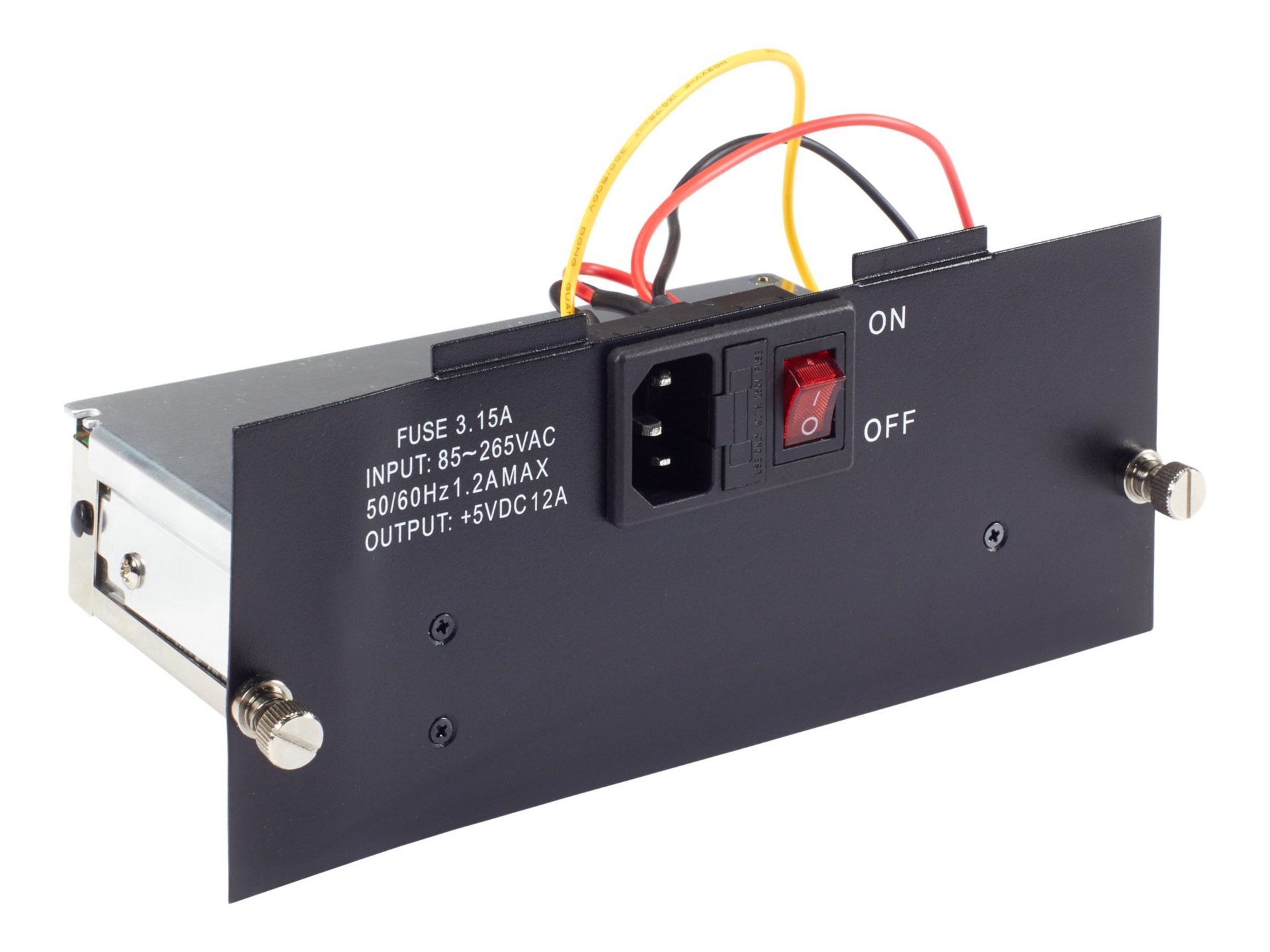 Black Box Pure Networking Copper to Fiber Media Converter Chassis Left Power Supply - power supply - hot-plug - 60 Watt