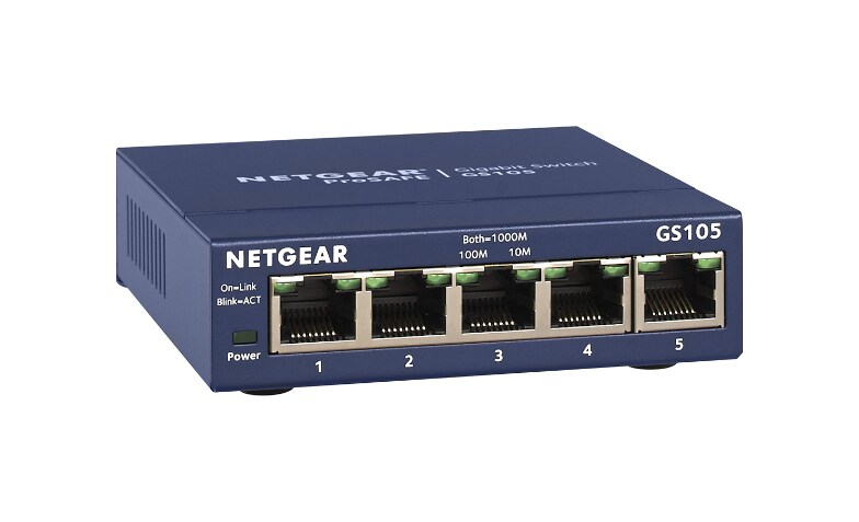 Netgear ProSafe GS105 Ethernet Switch - GS105NA - Modular Switches 