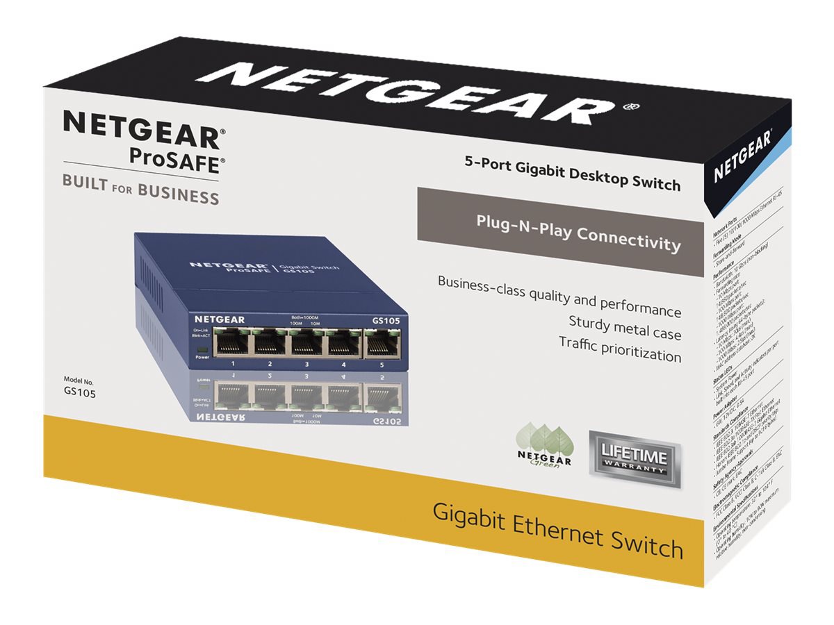 Thumbnail 5 of 6 for Netgear ProSafe GS105 Ethernet Switch