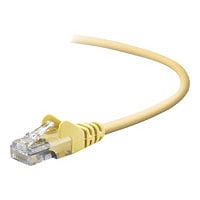 Belkin Cat5e/Cat5 15ft Yellow Snagless Ethernet Patch Cable, PVC, UTP, 24 AWG, RJ45, M/M, 350MHz, 15'
