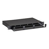 Black Box Rackmount Fiber Shelf with Pull-Out Tray - rack shelf - 1U