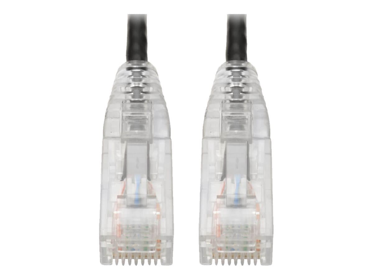 Eaton Tripp Lite Series Cat6 Gigabit Snagless Slim UTP Ethernet Cable (RJ45 M/M), PoE, Black, 3 ft. (0.91 m) - patch