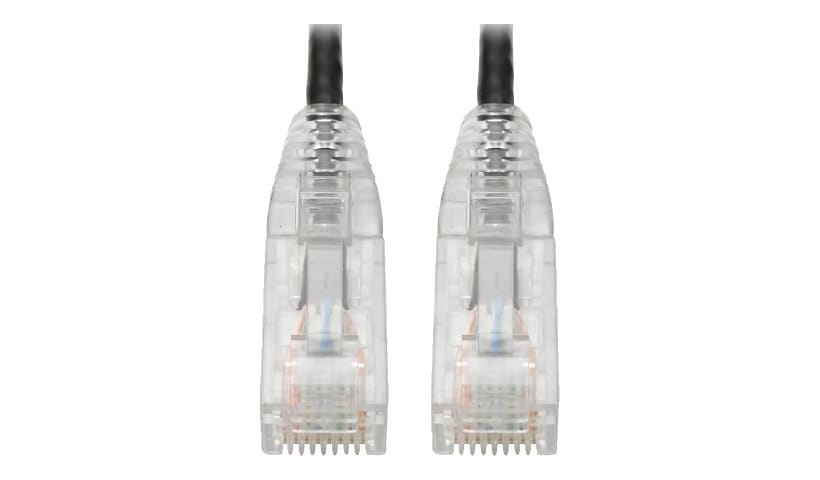 Eaton Tripp Lite Series Cat6 Gigabit Snagless Slim UTP Ethernet Cable (RJ45 M/M), PoE, Black, 3 ft. (0.91 m) - patch