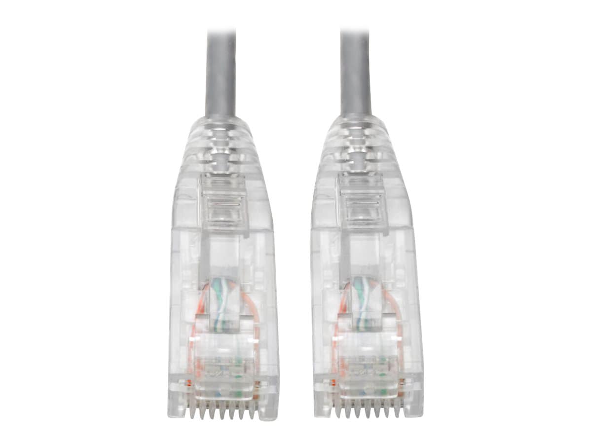 Eaton Tripp Lite Series Cat6 Gigabit Snagless Slim UTP Ethernet Cable (RJ45 M/M), PoE, Gray, 3 ft. (0.91 m) - patch