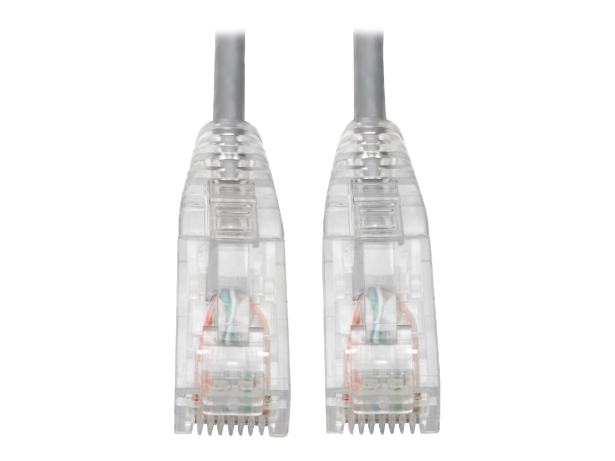 Tripp Lite Cat6 Gigabit Patch Cable Snagless UTP RJ45 Molded Slim Gray 3ft