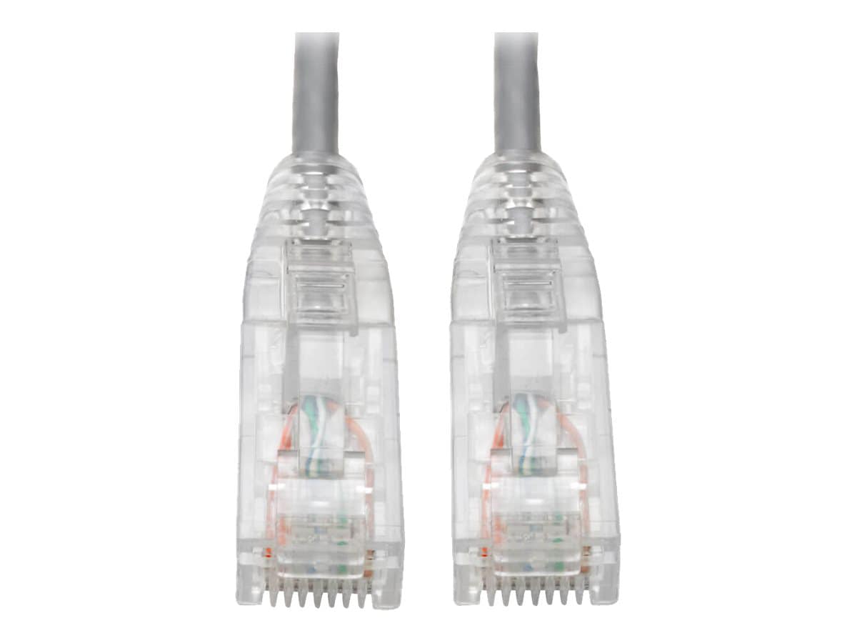 Tripp Lite Cat6 Gigabit Patch Cable Snagless UTP RJ45 Molded Slim Gray 5ft