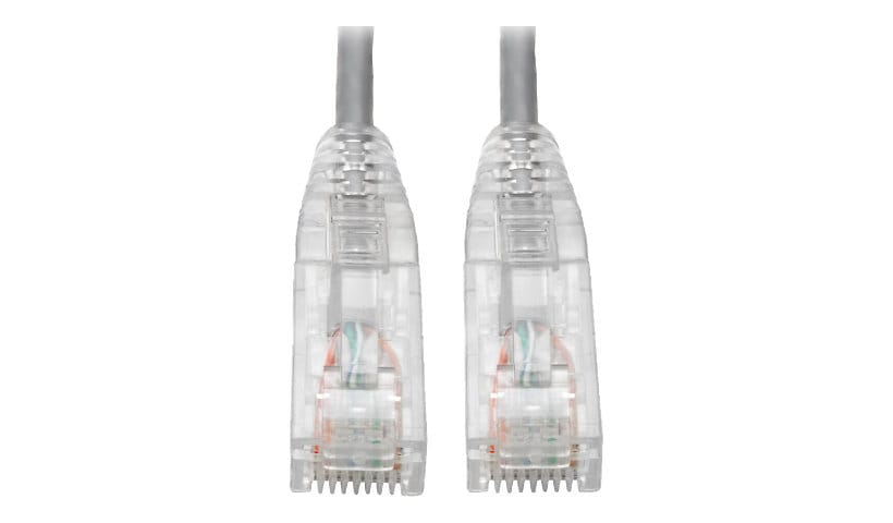 Eaton Tripp Lite Series Cat6 Gigabit Snagless Slim UTP Ethernet Cable (RJ45 M/M), PoE, Gray, 5 ft. (1.52 m) - patch