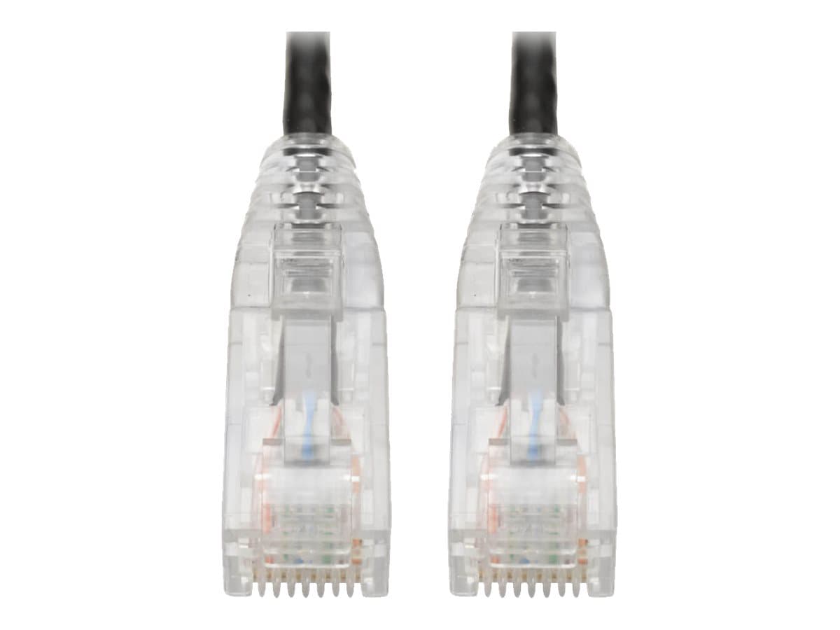Eaton Tripp Lite Series Cat6 Gigabit Snagless Slim UTP Ethernet Cable (RJ45 M/M), PoE, Black, 7 ft. (2.13 m) - patch