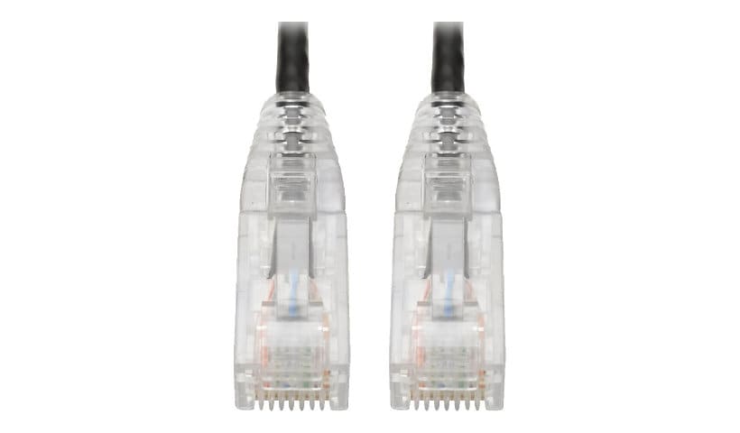 Eaton Tripp Lite Series Cat6 Gigabit Snagless Slim UTP Ethernet Cable (RJ45 M/M), PoE, Black, 7 ft. (2.13 m) - patch