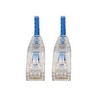 Eaton Tripp Lite Series Cat6 Gigabit Snagless Slim UTP Ethernet Cable (RJ45 M/M), PoE, Blue, 7 ft. (2.13 m) - patch