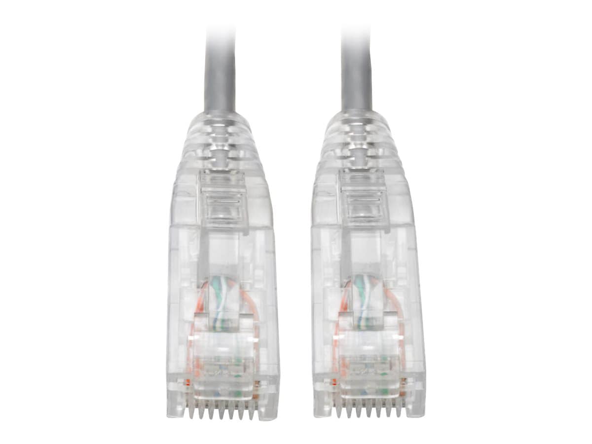 Tripp Lite Cat6 Gigabit Patch Cable Snagless UTP RJ45 Molded Slim Gray 7ft