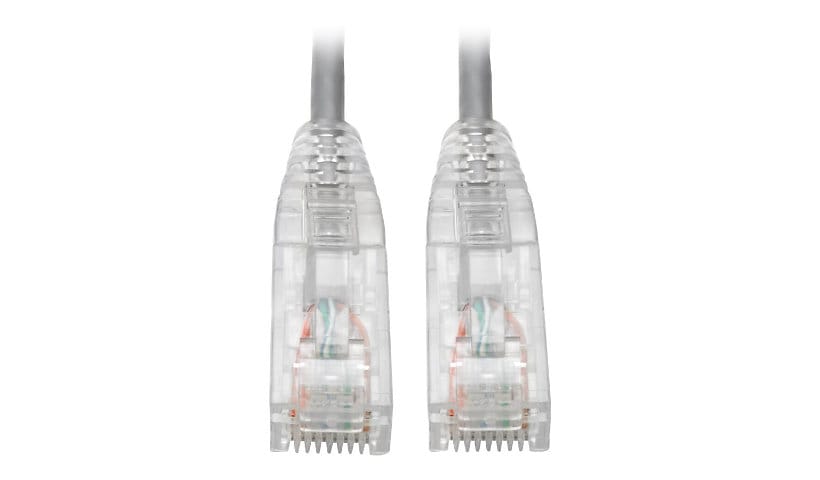 Eaton Tripp Lite Series Cat6 Gigabit Snagless Slim UTP Ethernet Cable (RJ45 M/M), PoE, Gray, 7 ft. (2.13 m) - patch