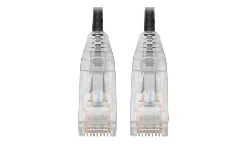Eaton Tripp Lite Series Cat6 Gigabit Snagless Slim UTP Ethernet Cable (RJ45 M/M), PoE, Black, 10 ft. (3.05 m) - patch