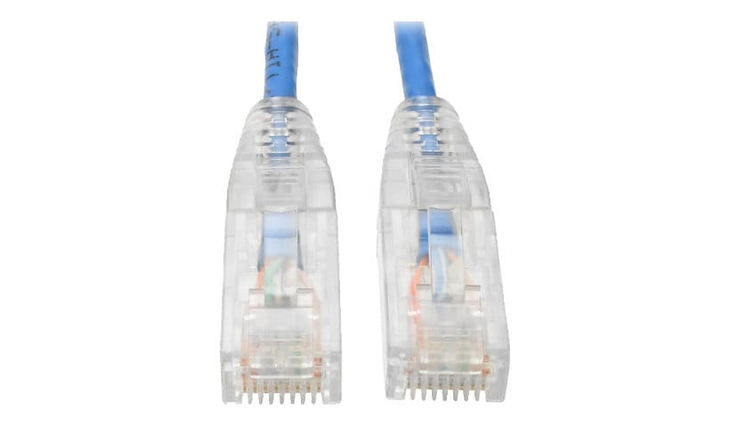 Eaton Tripp Lite Series Cat6 Gigabit Snagless Slim UTP Ethernet Cable (RJ45 M/M), PoE, Blue, 10 ft. (3.05 m) - patch