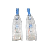 Tripp Lite Cat6 Gigabit Patch Cable Snagless UTP RJ45 Molded Slim Blue 10ft