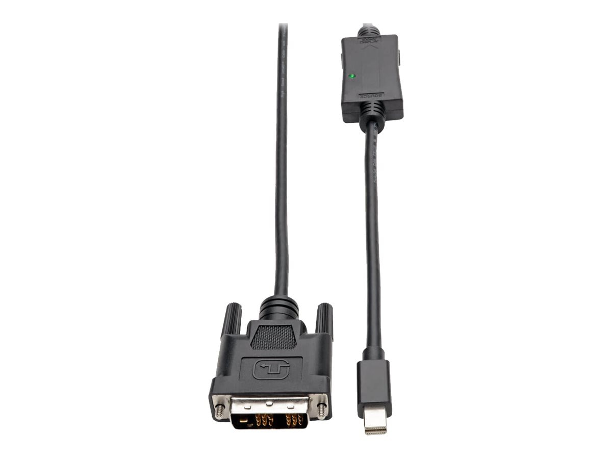Eaton Tripp Lite Series Mini DisplayPort 1.2 to DVI Adapter Cable (M/M), 1080p, 3 ft. (0.9 m) - video adapter - Mini
