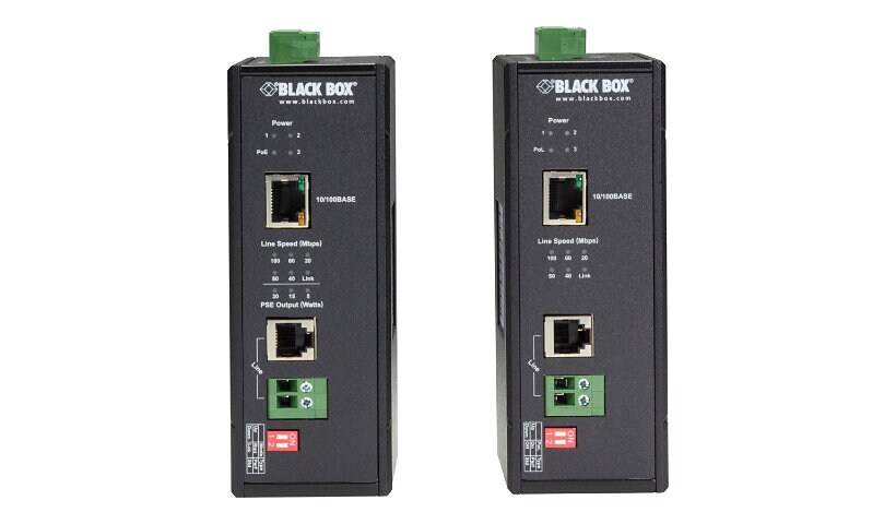 Black Box Hardened Power-over-Line (PoL) PoE Ethernet Extender - Kit - netw