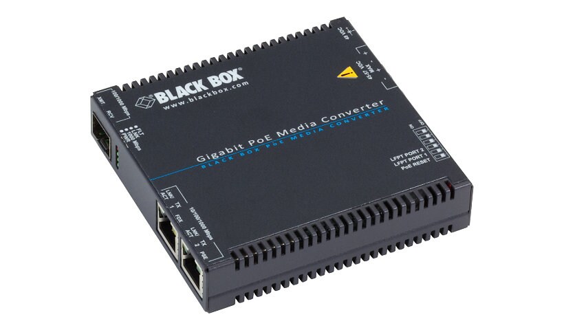 Black Box - fiber media converter - 10Mb LAN, 100Mb LAN, GigE - TAA Complia