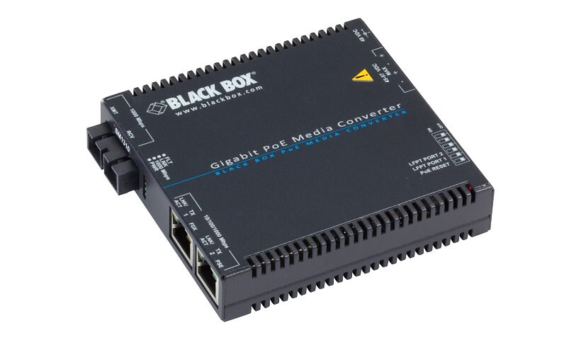 Black Box - fiber media converter - 10Mb LAN, 100Mb LAN, GigE - TAA Complia