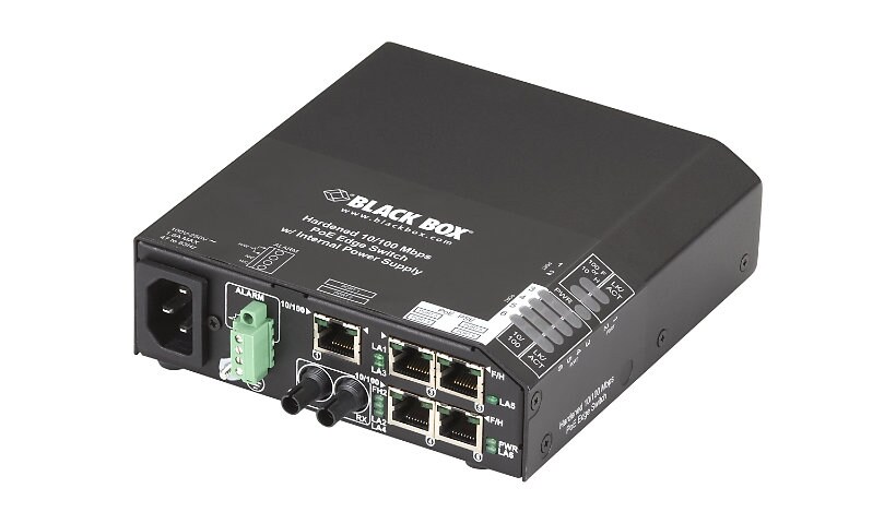 Black Box Hardened PoE PSE Switch - switch - 6 ports - TAA Compliant