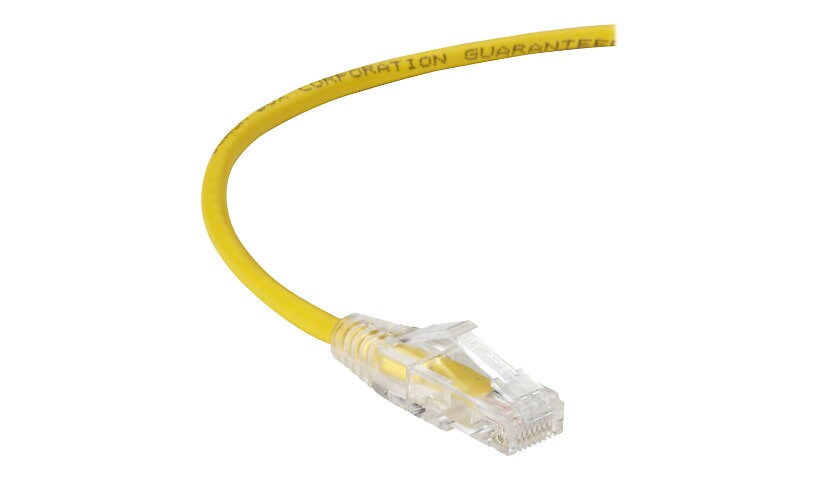 Black Box Slim-Net patch cable - 30.5 cm - yellow