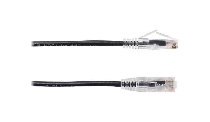 Black Box Slim-Net 28 AWG - patch cable - 3 m - black