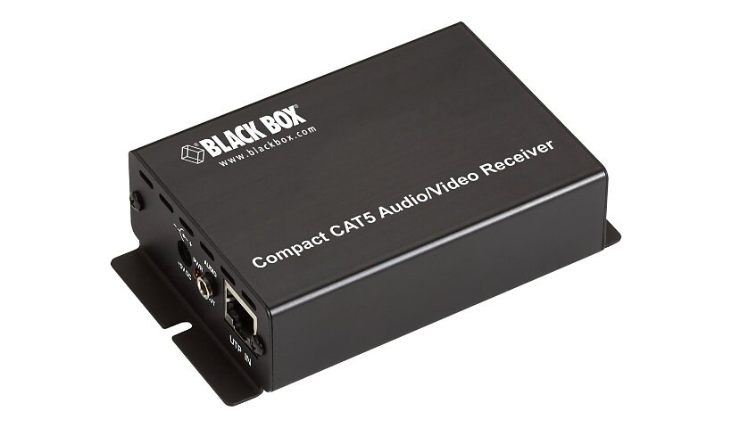 Black Box Compact CAT5 Audio/Video Receiver - video/audio extender