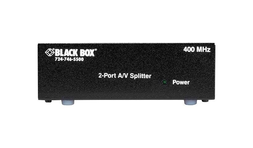 Black Box Audio/Video Splitter - video/audio splitter - 2 ports