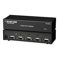 Black Box Audio/Video Splitter - video/audio splitter - 4 ports