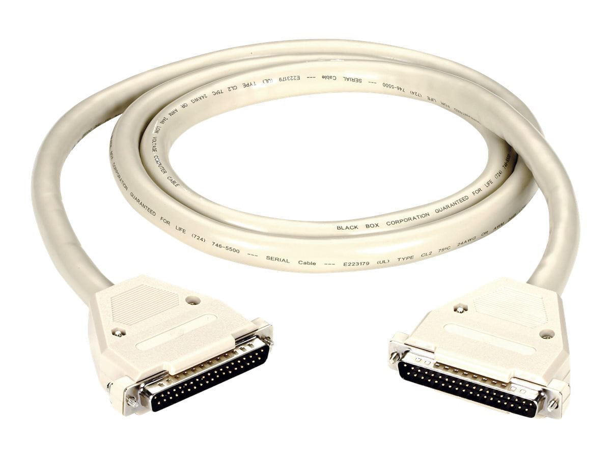 Black Box DB37 Interface Cable - serial RS-449 cable - 1.5 m - gray