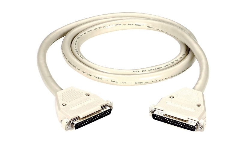 Black Box DB37 Interface Cable - serial RS-449 cable - 1.5 m - gray