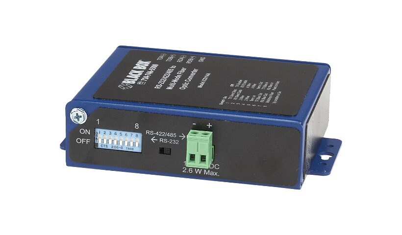 Black Box Industrial Opto-Isolated Serial to Fiber - short-haul modem - ASC
