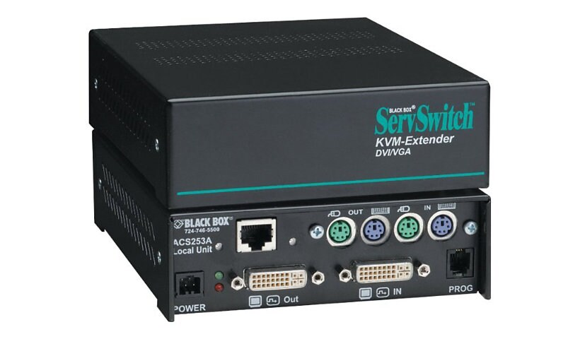 Black Box ServSwitch DVI/VGA CATx Extender - KVM extender - 10Mb LAN, 100Mb
