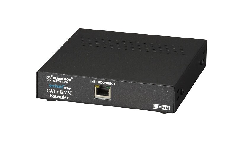 Black Box ServSwitch Brand CATx KVM Extender Standalone Remote Unit - KVM e