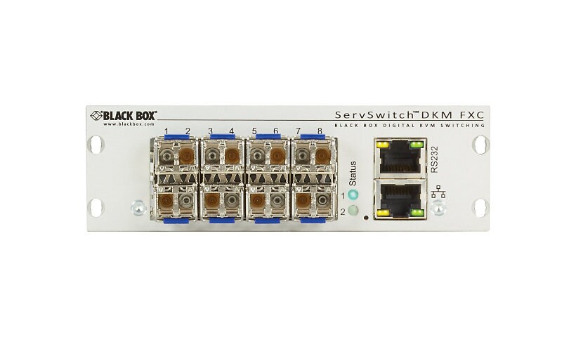 Black Box ServSwitch DKM FXC Compact Card All-Fiber Matrix Switch 8-Port -