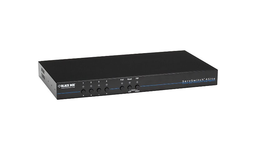 Black Box ServSwitch 4site II - KVM switch - 4 ports - rack-mountable - TAA