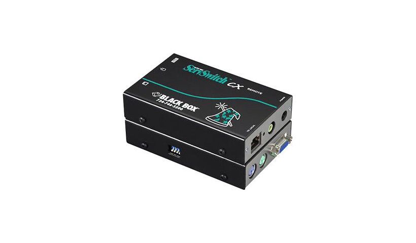Black Box ServSwitch CX Remote Unit with Audio and Skew Compensation - KVM