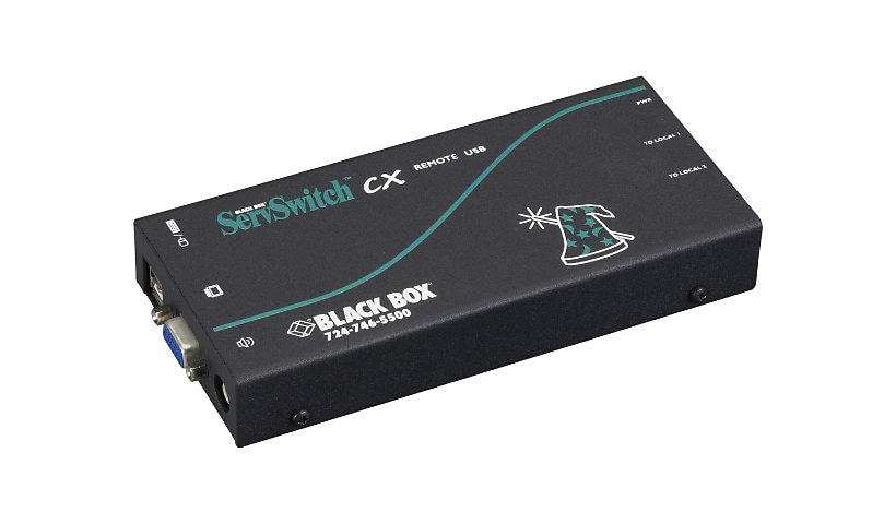 Black Box ServSwitch CX CATx KVM Receiver with USB, Audio and De-Skew - KVM