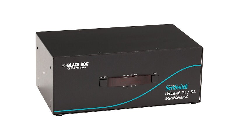Black Box ServSwitch Wizard DVI DL (USB) - KVM / audio / USB switch - 4 por