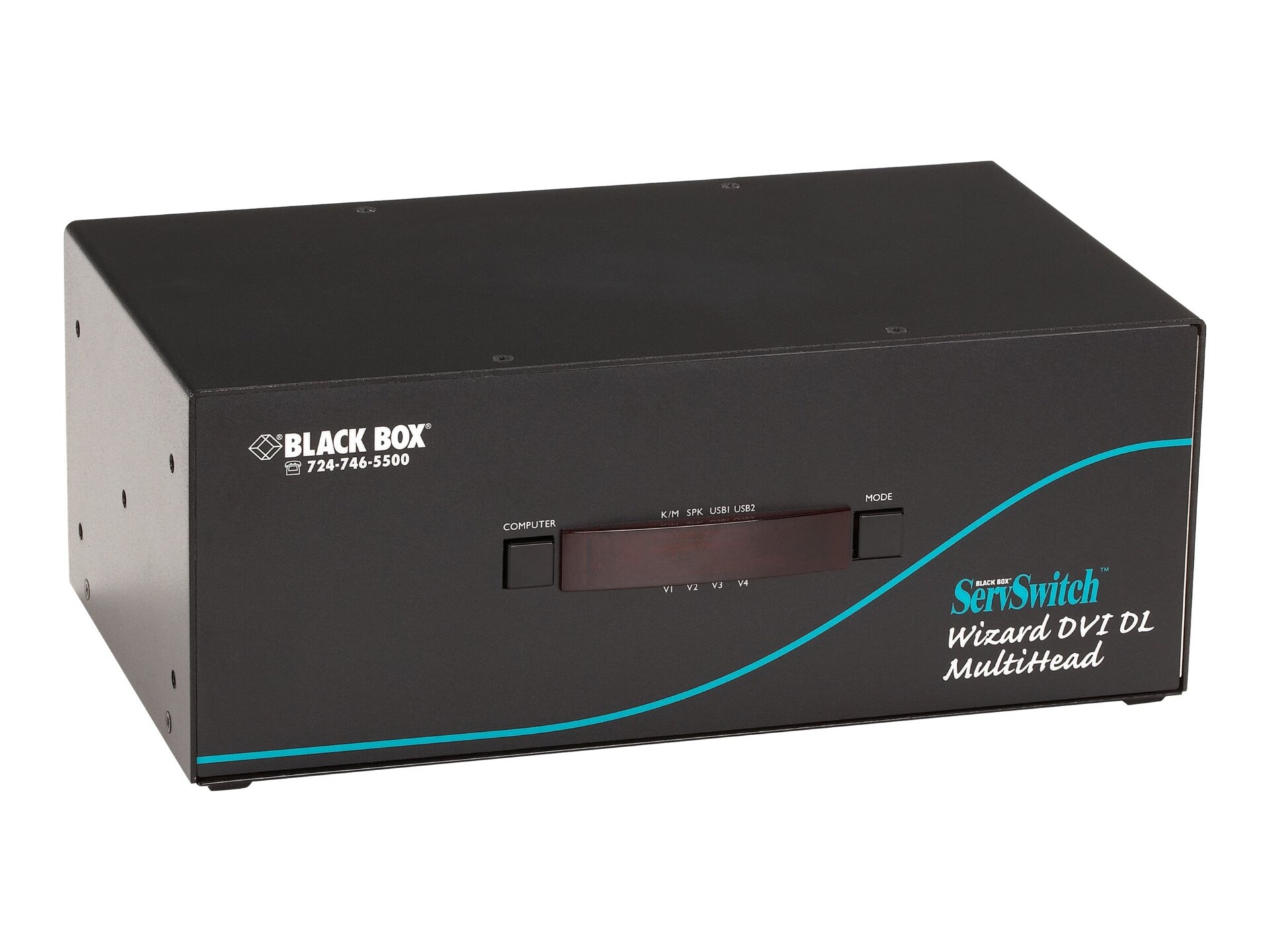 Black Box ServSwitch Wizard DVI DL (USB) - KVM switch - 12 ports