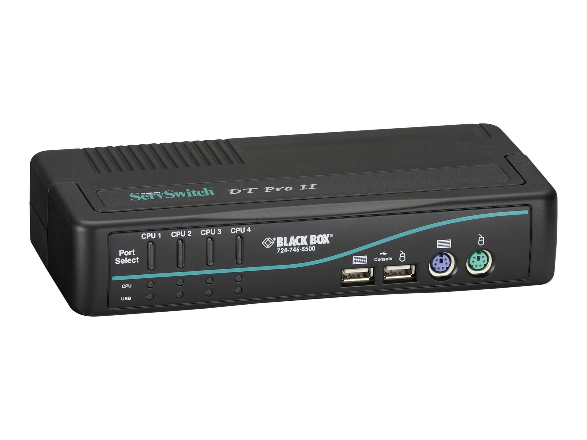 Black Box ServSwitch DT Pro II - KVM / audio / USB switch - 4 ports