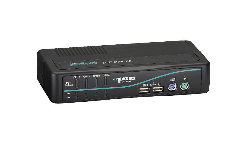 Black Box ServSwitch DT Pro II - KVM / audio / USB switch - 4 ports