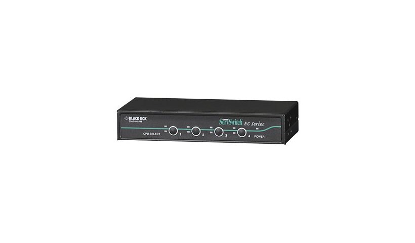 Black Box EC Series KVM Switch for PS/2 and USB servers & PS/2 Consoles - 4