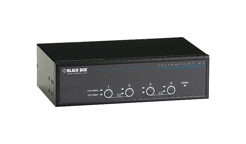 Black Box KVM Switch Dual-Head DVI 4-Port USB - KVM switch - 4 ports