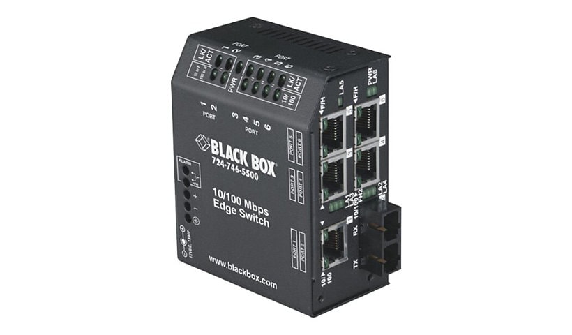 Black Box Heavy-Duty Edge Switch Standard - switch - 6 ports