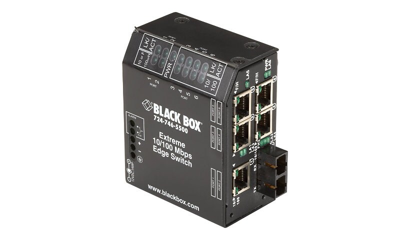 Black Box Heavy-Duty Edge Switch Extreme - switch - 6 ports