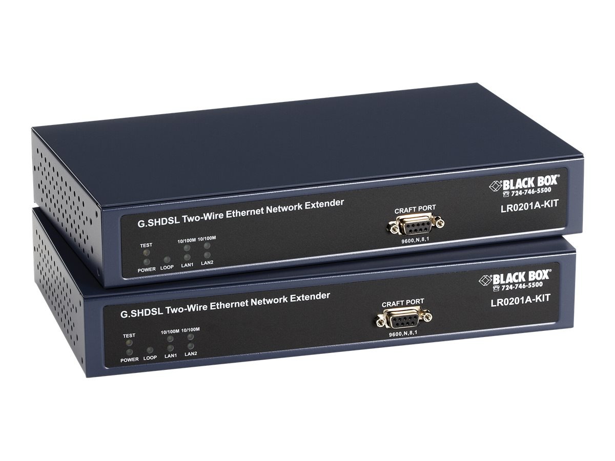 Black Box G.SHDSL Two-Wire Ethernet Network Extender - short-haul modem - 1