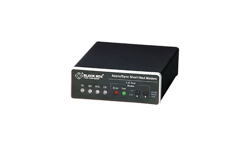 Black Box Async/Sync - short-haul modem - RS-232 - TAA Compliant